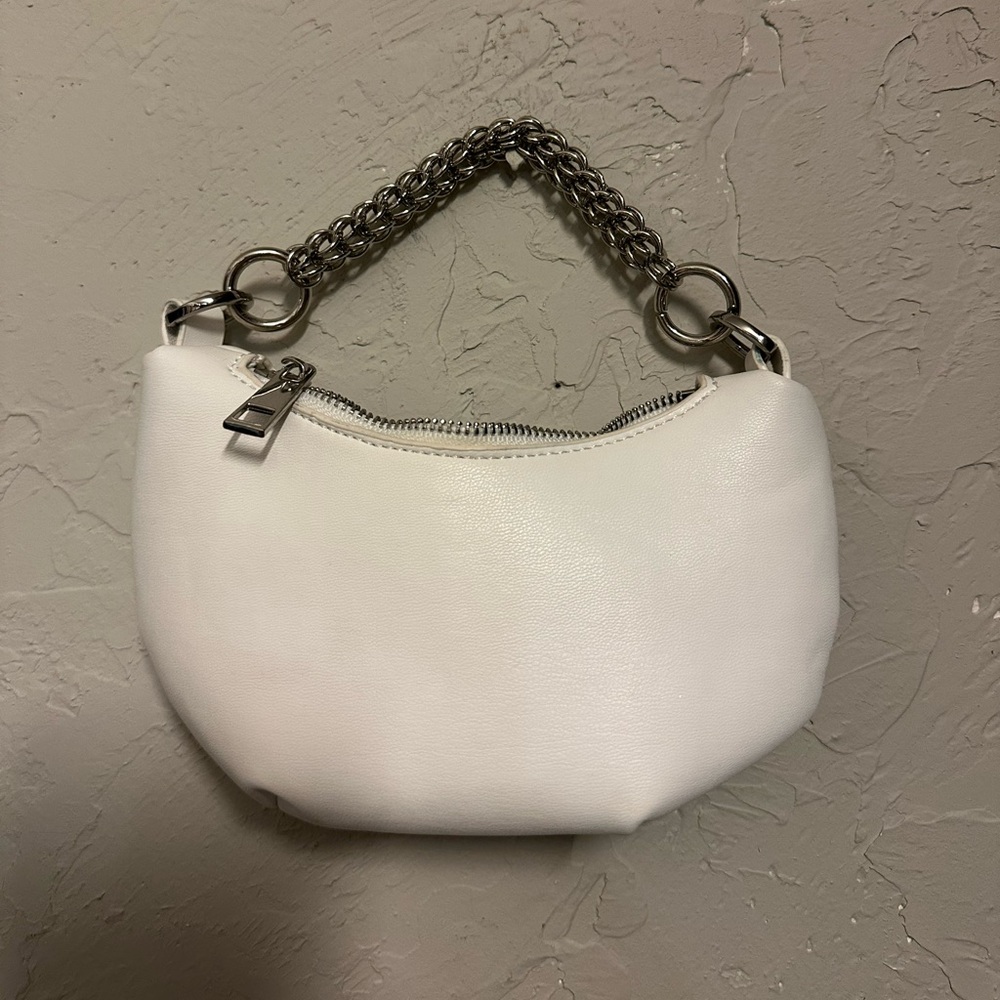 Urban Outfitters “Bea Micro Crescent” White Mini Purse - Picture 2 of 5